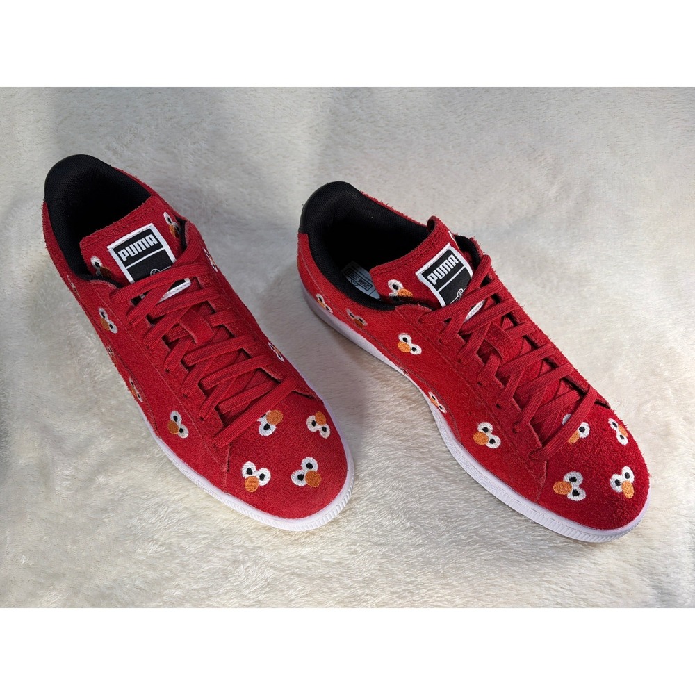 Puma x Sesame Street Suede 50th Anniversary Elmo Sneakers Mens 10 Excellent